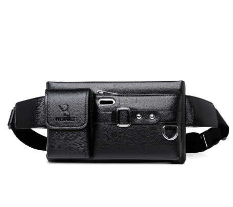 Men's Waist Bag Sports Leather Bag Chest Bag Casual Shoulder Bag Messenger Bag