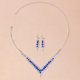 Women's Fashion Simple Crystal Necklace Set